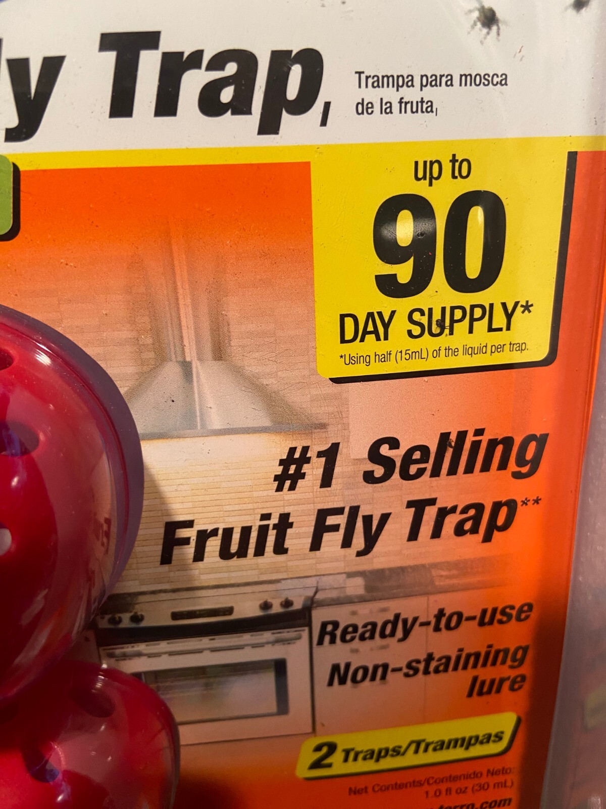 Terro Fruit Fly Trap 2 Traps w/90 Day Supply *NEW* d2