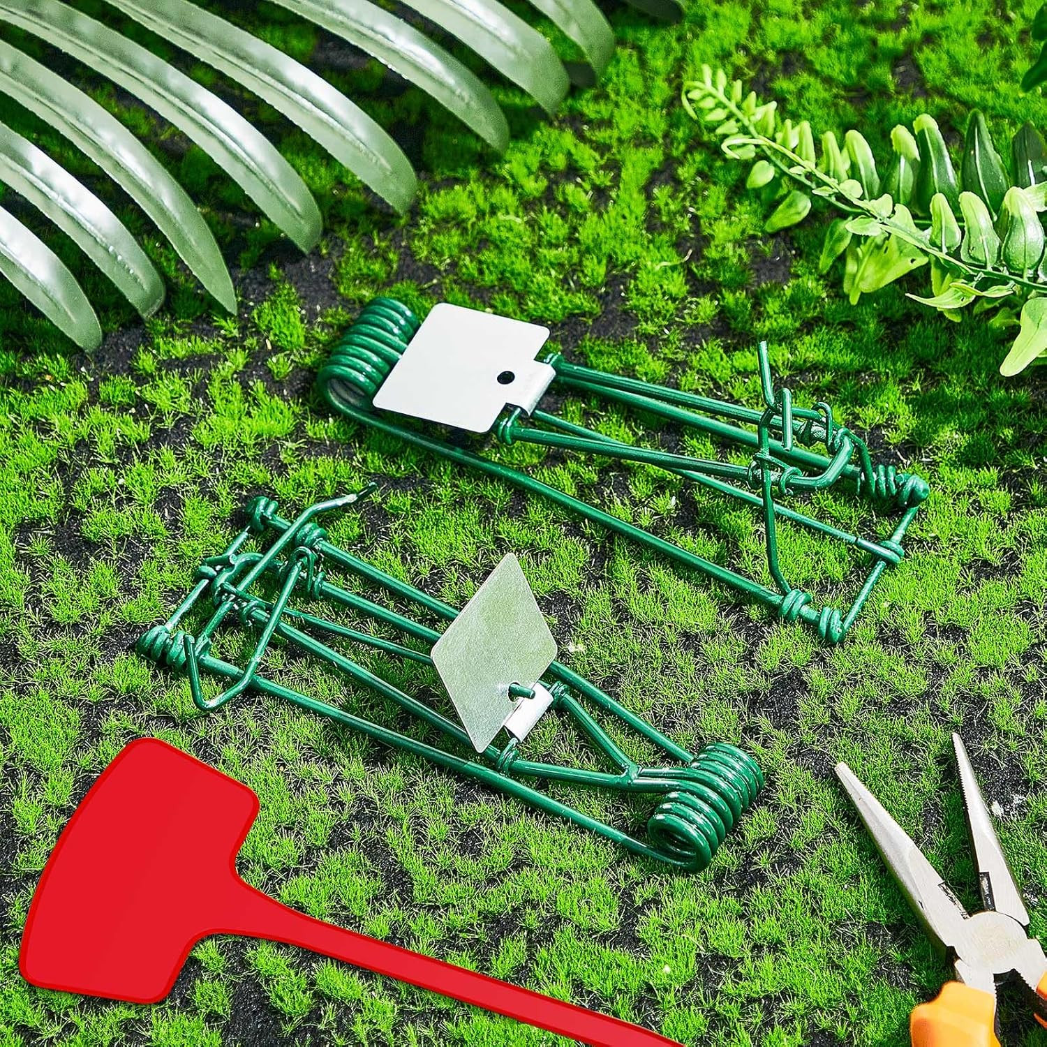 4 Pcs Outdoor Gopher Trap Easy to Set Mole Trap Bulk Weather Resistant Gopher Ki