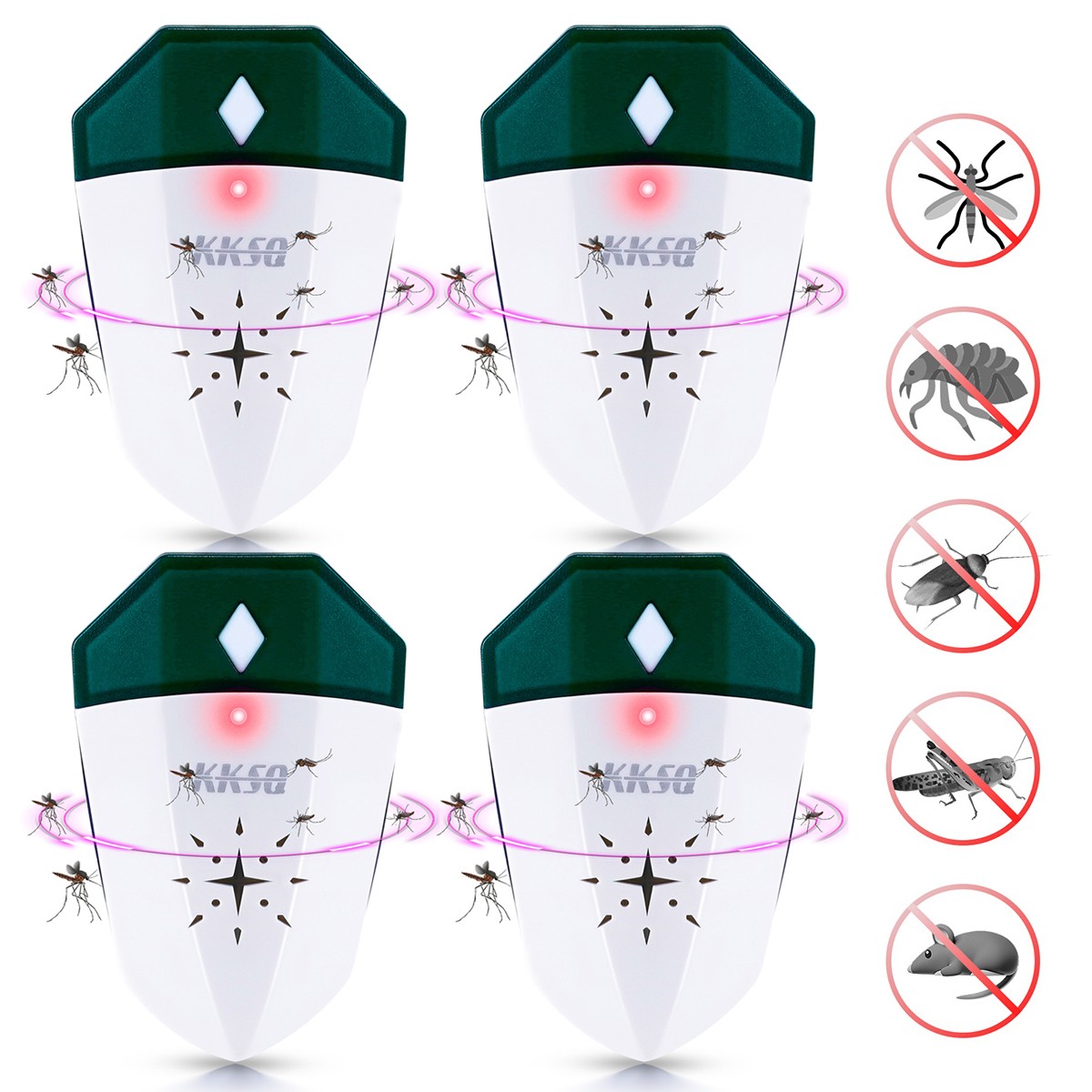 Pest Reject Pro Ultrasonic Repeller Home Bed Bug Mites Spider Defender Roaches