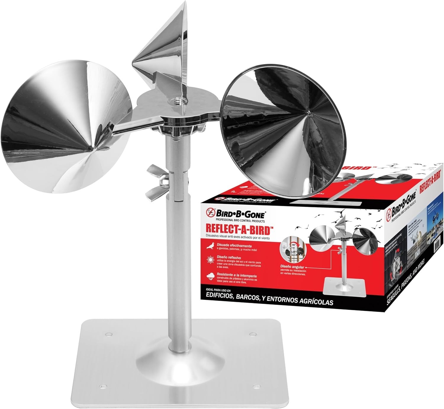 Modern Chrome Bird Control Solution