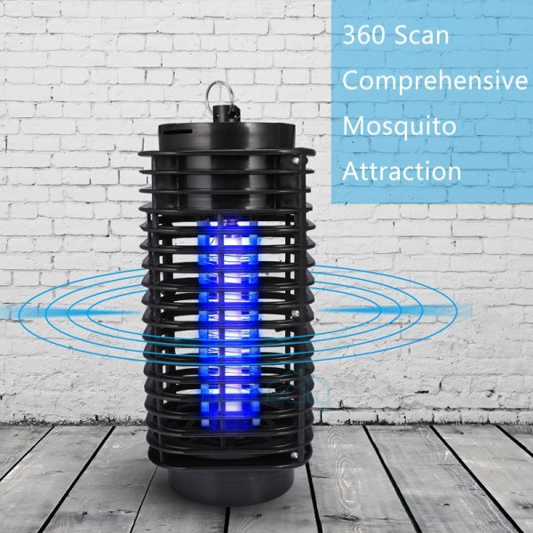 1~4PCS Electric Mosquito Insect Zapper Fly Bug Killer Trap LED Lamp Pest Control