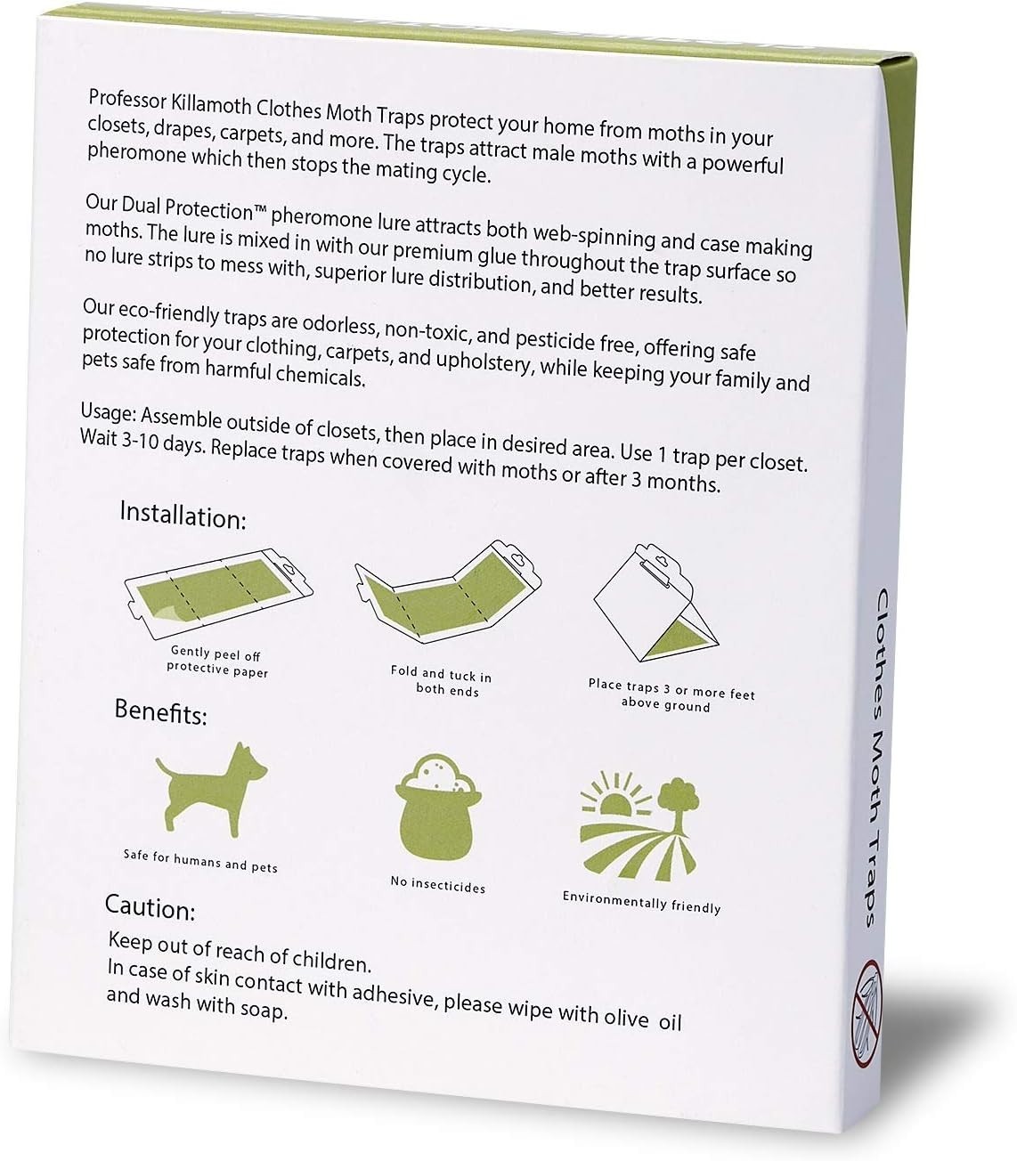 Clothes Moth Traps Pheromone Non Toxic Wardrobe Closet Protection 6 Pack