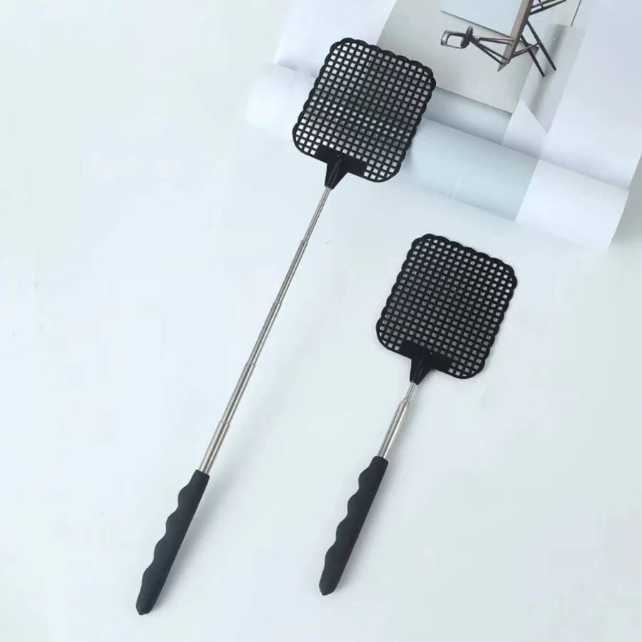 2 Pack Retractable Fly Swatter Extendable Mosquito Bug Insect Swatter Heavy Duty