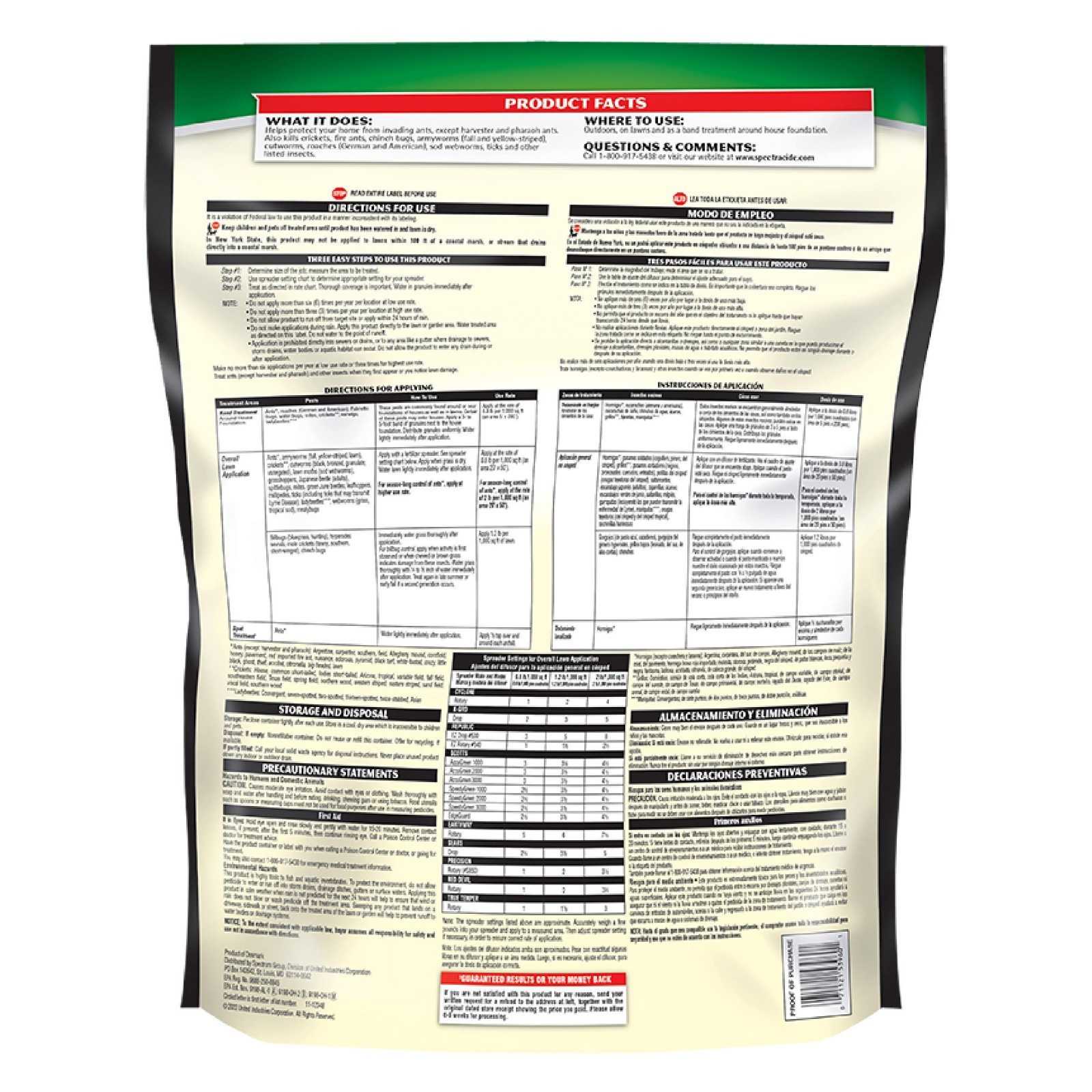 Spectracide Triazicide Insect Killer for Lawns Granules 20 lbs