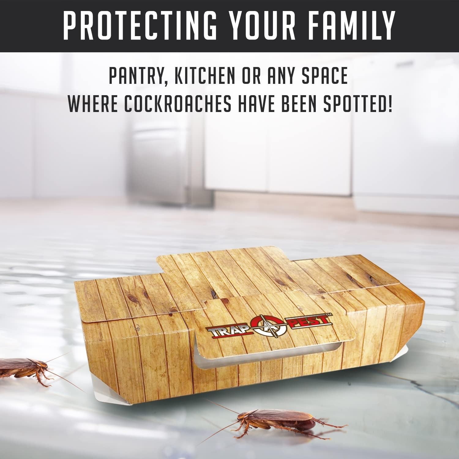 Roach Traps Indoor Sticky (18 Pack) – Glue Traps for Roaches Bug Traps with Roac