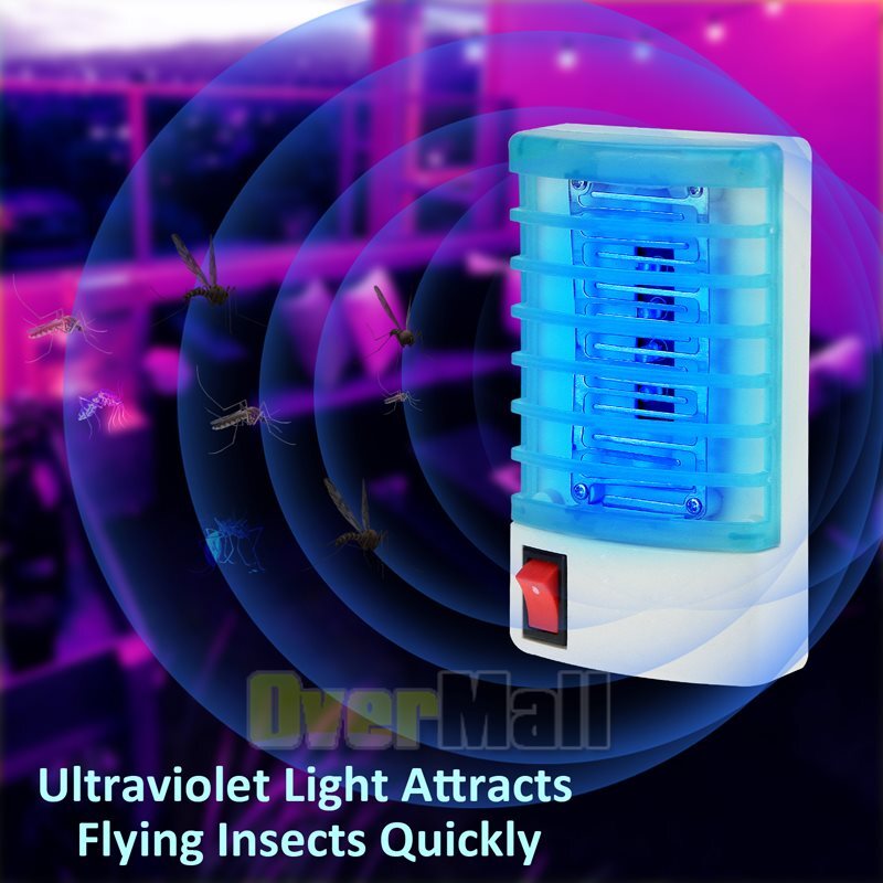 Electric Fly Gnat Killer Lamp Pests Fly Insect Trap Mosquito Bug Zapper Catcher