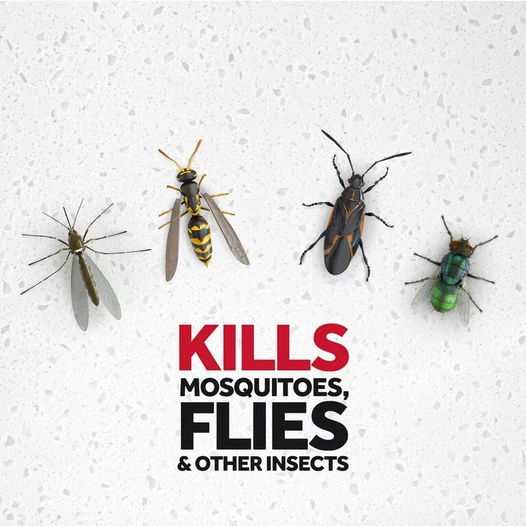 4 Pack Raid Flying Insect Killer 7 Kills Flies etc. In/Outdoor Fresh Scent 18 oz