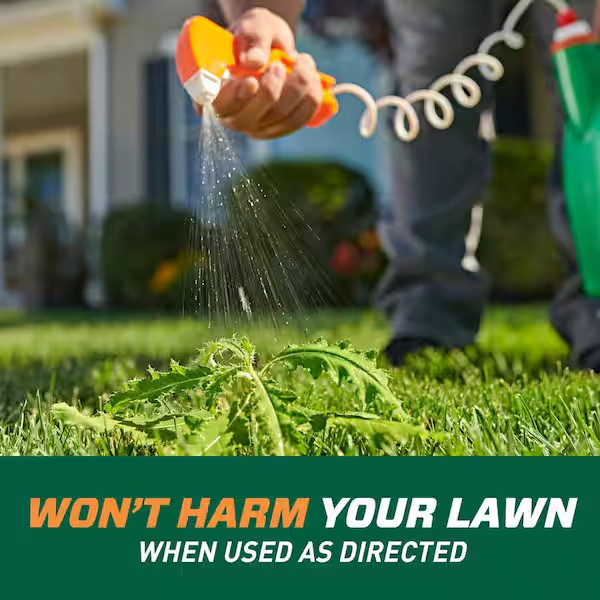 Ortho Weed B-gon Lawn Weed Killer Won’t Harm The Lawn with Trigger Sprayer 1 Gal