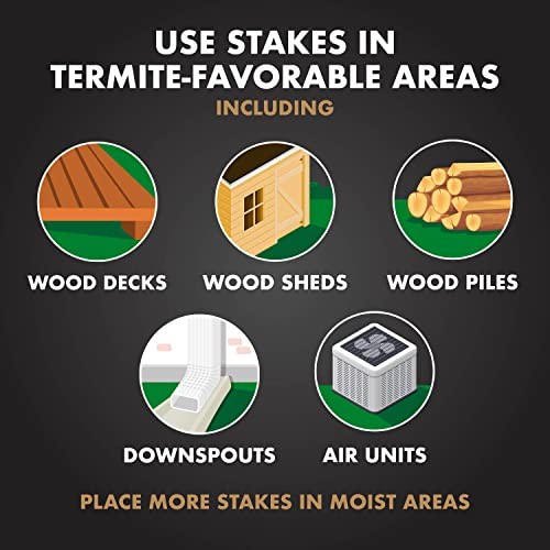 Terminate Termite Detection & Killing Stakes, Kills 1 Pack Detection Stakes
