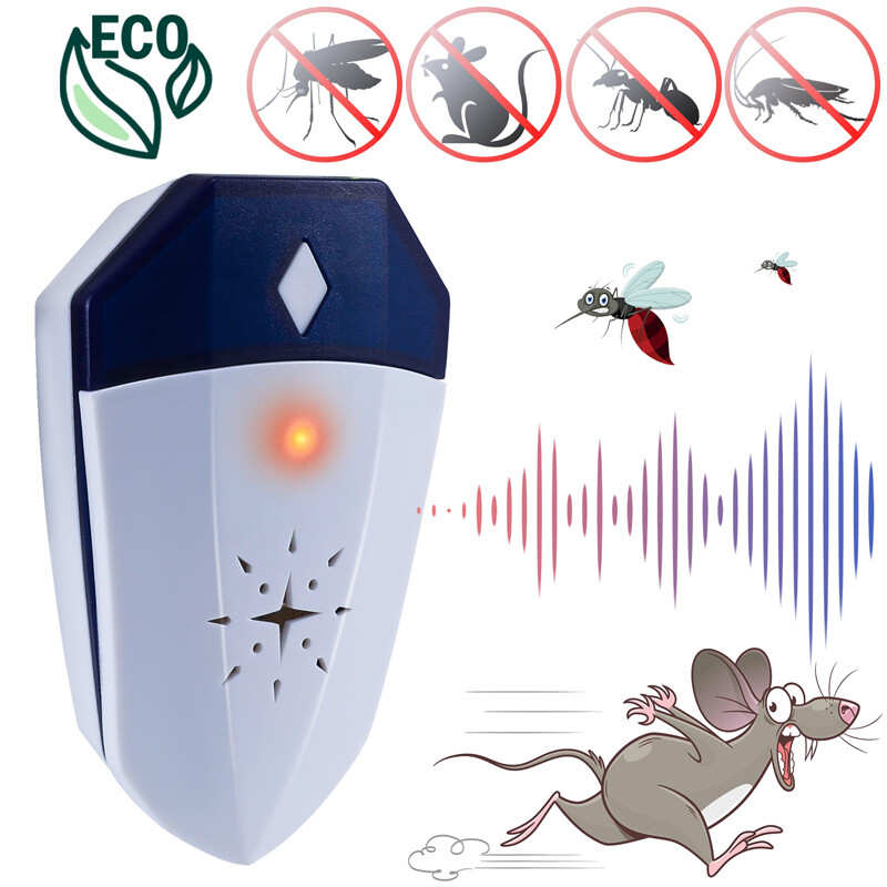 1-8X Ultrasonic Pest Control Repeller US Plug-in Reject Rat Mouse Mice Spider US