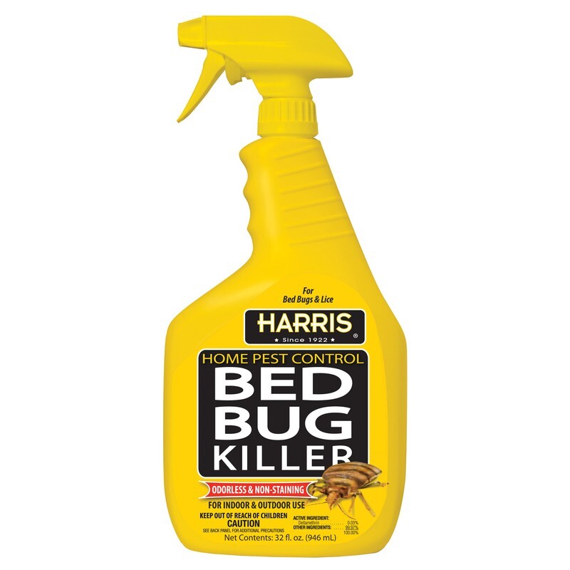 2~ Harris Home Pest Control BED BUG & LICE Killer Spray Liquid 32 oz Odorless
