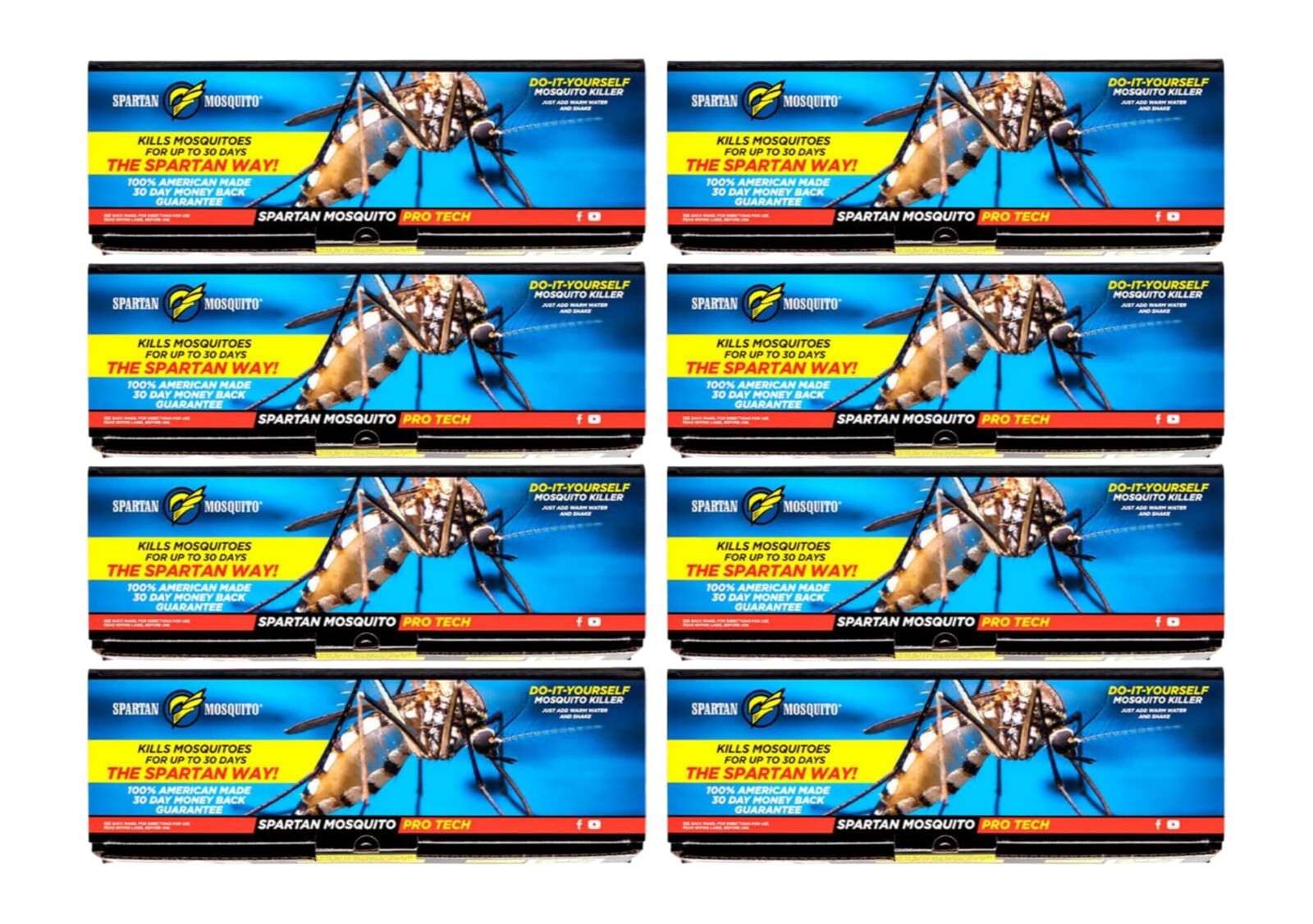 Spartan Mosquito Pro Tech, 4 Acre Pack (16 Tubes) CALIFORNIA SHIPPING PROHIBITED