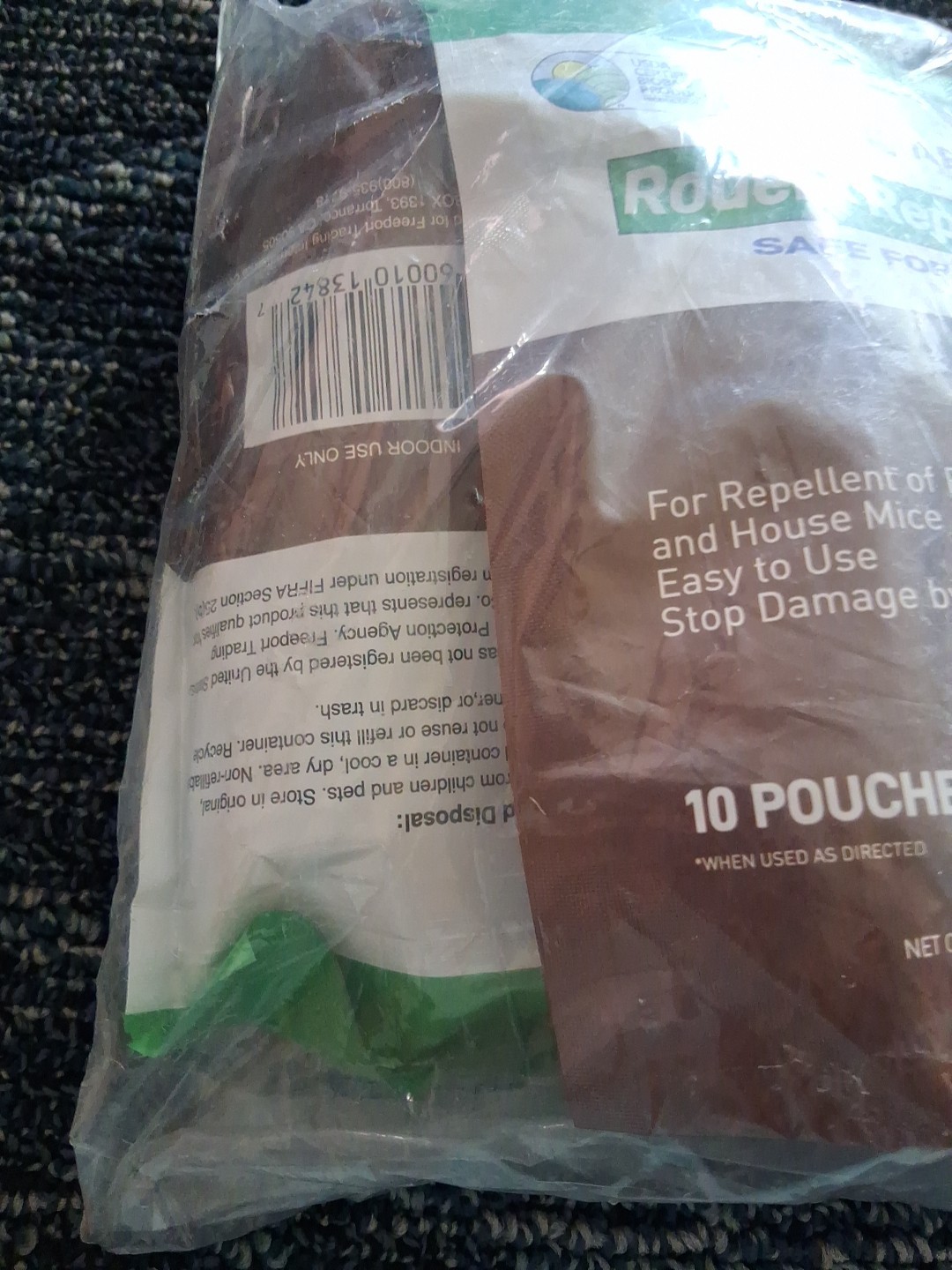 Alot 2 ARFEN RODENT REPELLENT-SAFE FOR PETS AND WILDLIFE-USDA CERTIFIED-20 POUCH