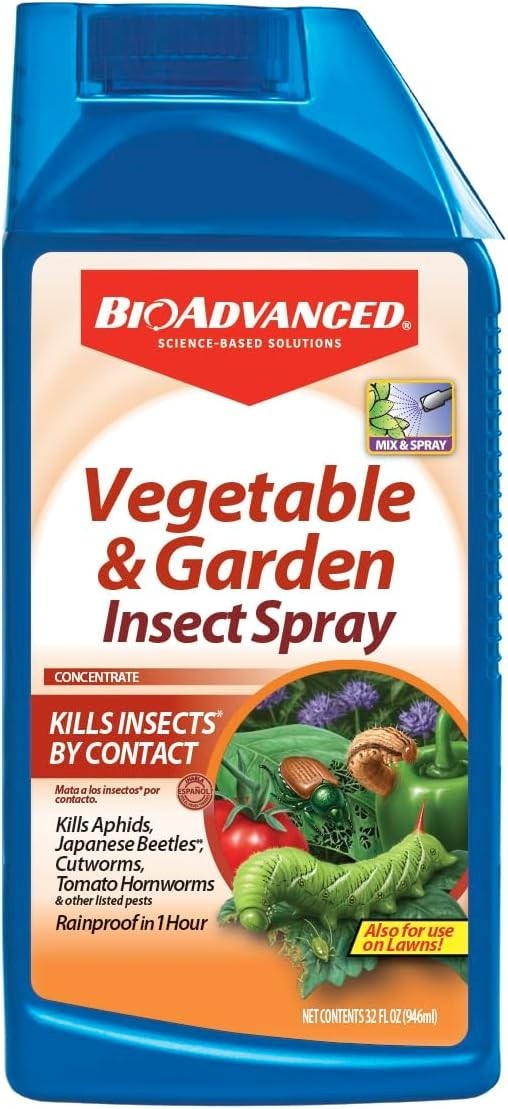 BioAdvanced Vegetable Garden Insect Spray Concentrate 32 fl oz Bottle