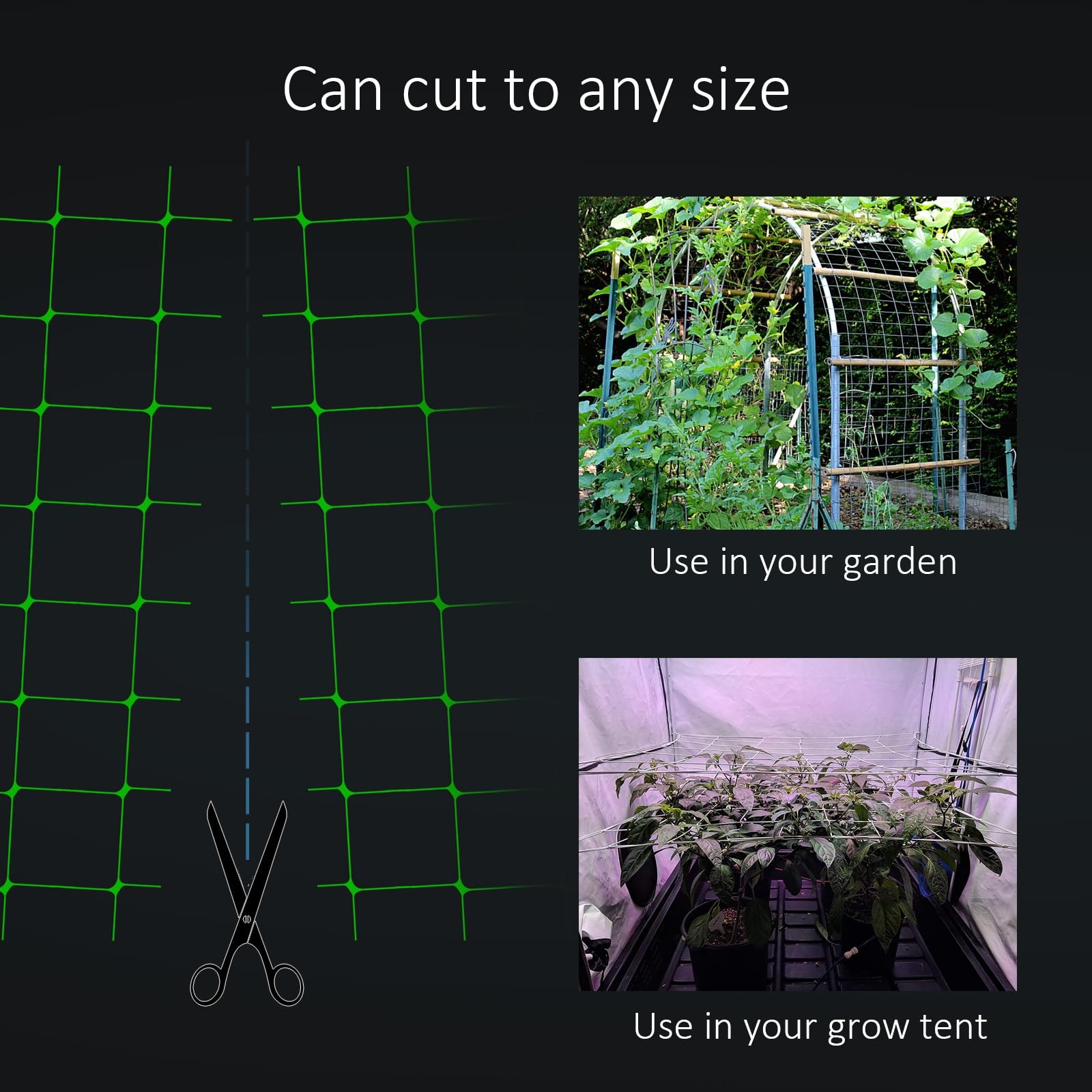 Heavy Duty Plastic Green Garden Trellis Netting Climbing Vines 6 In 79x328ft