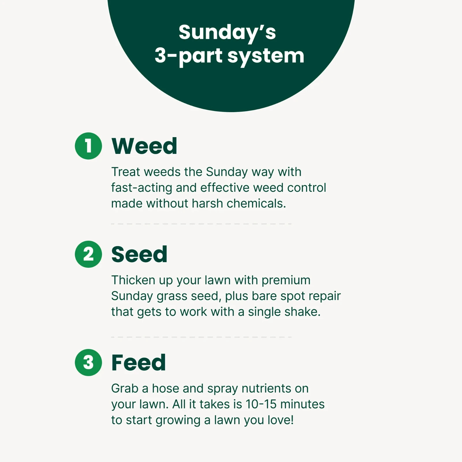 SUNDAY Dandelion Doom Herbicide Spot Treatment – Kills Weed Not Lawns! – NEW!