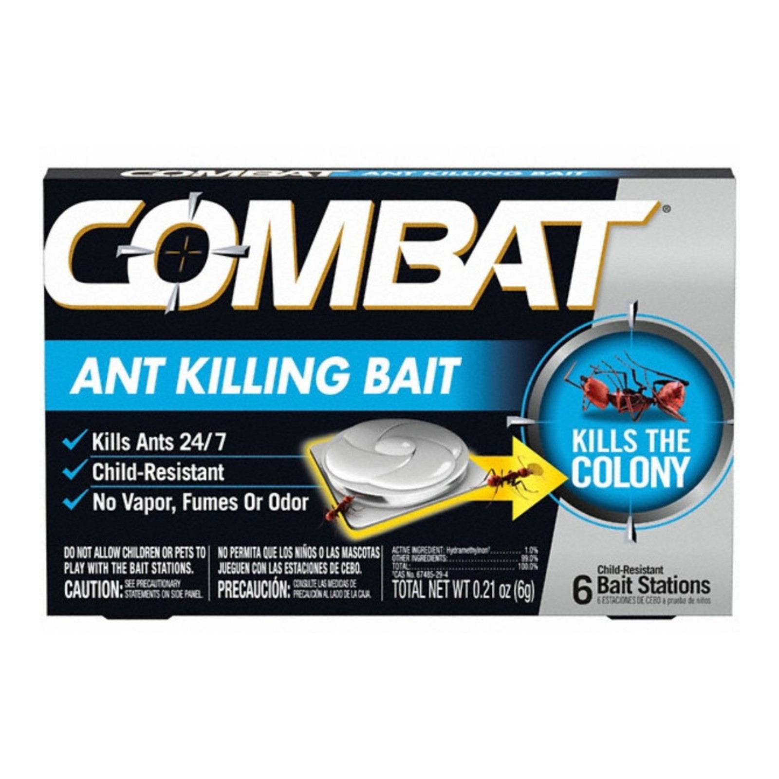 Combat Ant Bait Stations 3 Boxes 18 Traps Indoor Outdoor Ant Colony Killer