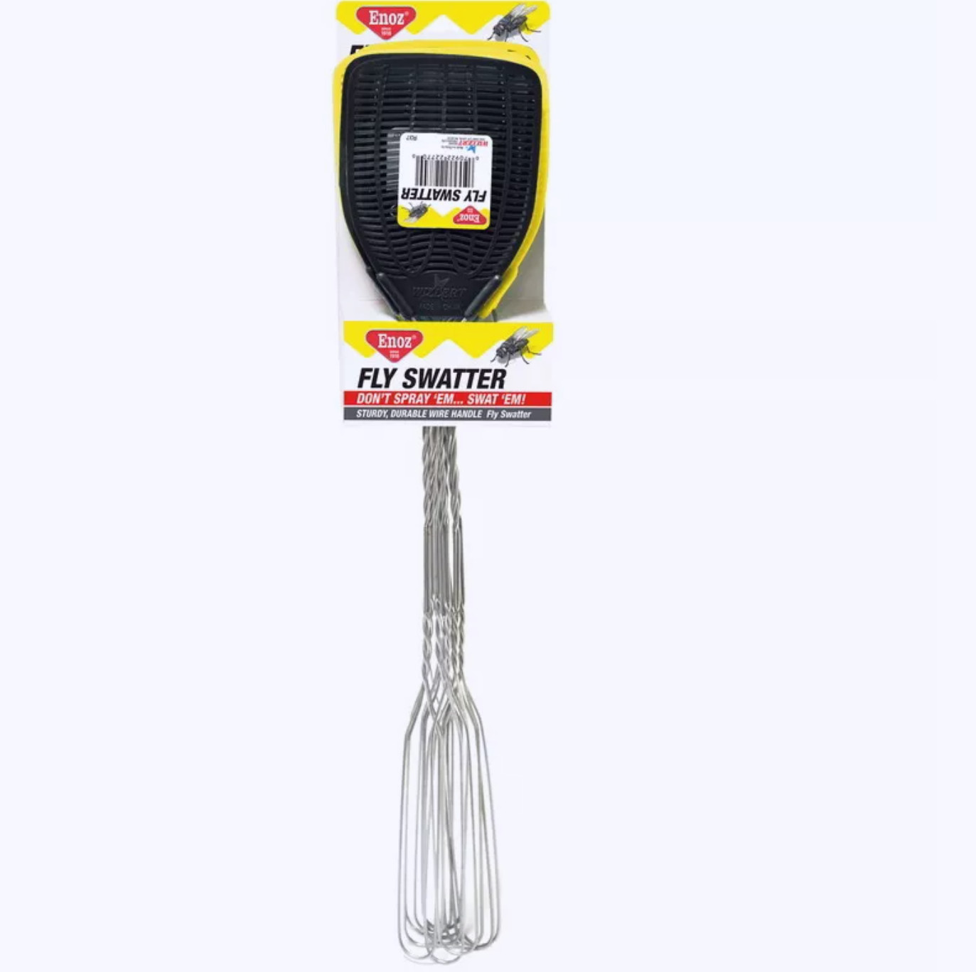 Willert R37.24 Enoz Assorted Colors Plastic Mesh Head Fly Swatter (Pack of 24)