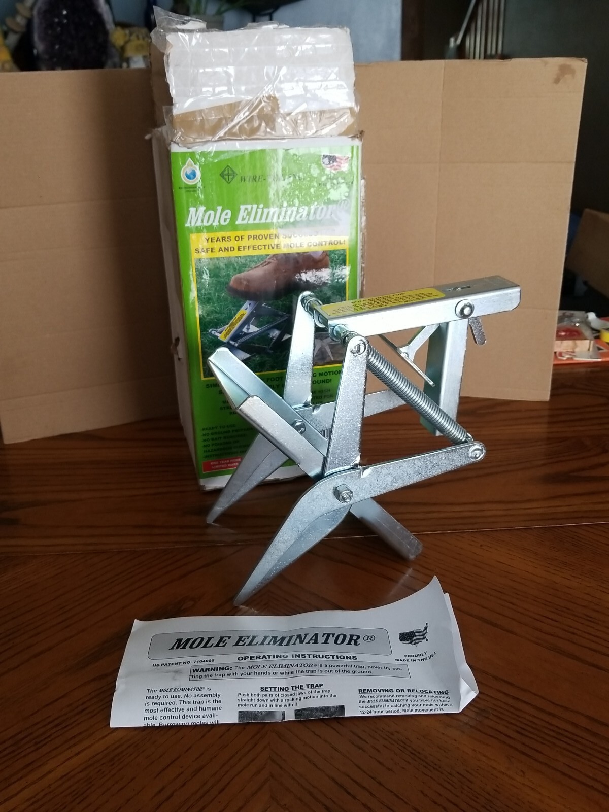 Wire Tek 1001 EasySet Mole Eliminator Trap MADE IN THE USA
