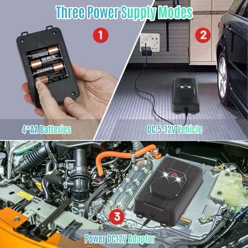 X-PEST Ultrasonic Rodent Repellent 4 Pack Battery Car Truck RV Garage Mouse Rat