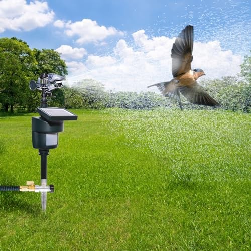 Motion Activated Sprinkler with Solar Panels Deter Animal 1 unit[solar panel]