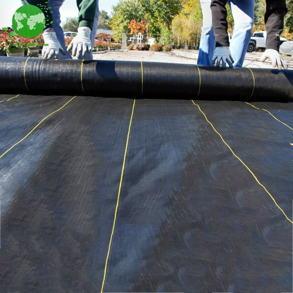 4×300FT Polypropylene 3.2 Ounce Weed Cover Weed Barrier Fabric Ground Landscape