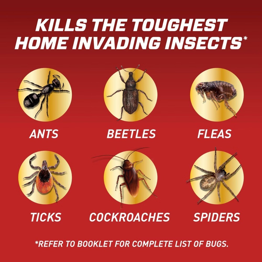Insect Killer for Indoor & Perimeter RTU Wand: Kills Spiders, 128oz