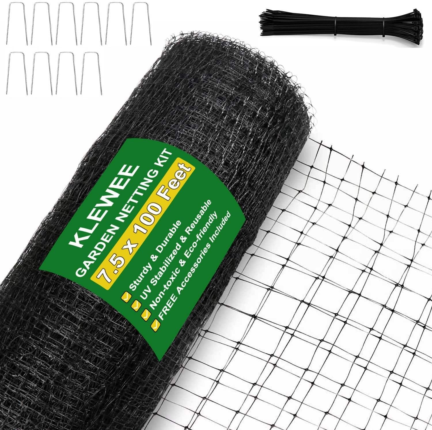 UV-Resistant Polypropylene Bird Netting 7.5 x 100 FT – Safe for Your Plants