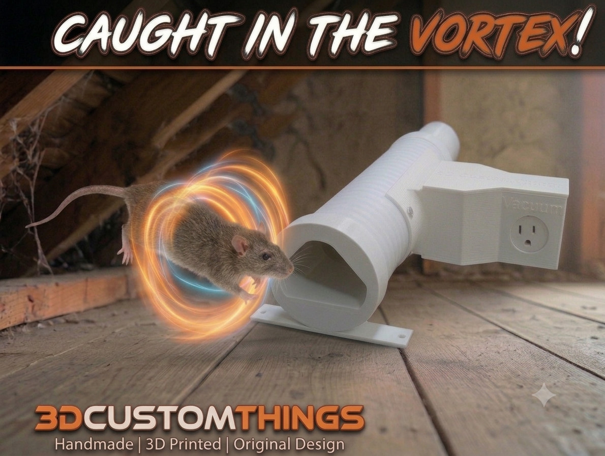 Vortex Rodent Extractor Vacuum Rat Trap – Automated Multi Catch Trap