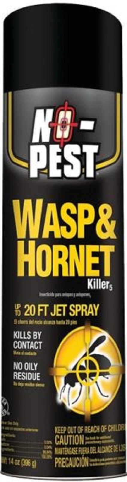 No-Pest Wasp & Hornet 20 ft. Jet Spray On Contact Killer Yellowjacket – 14 oz.