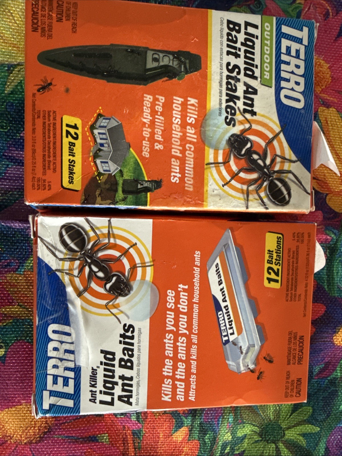 Terro Liquid Ant Killer 24 Bait Stations / 12 Outdoor Stakes READ DESRIP