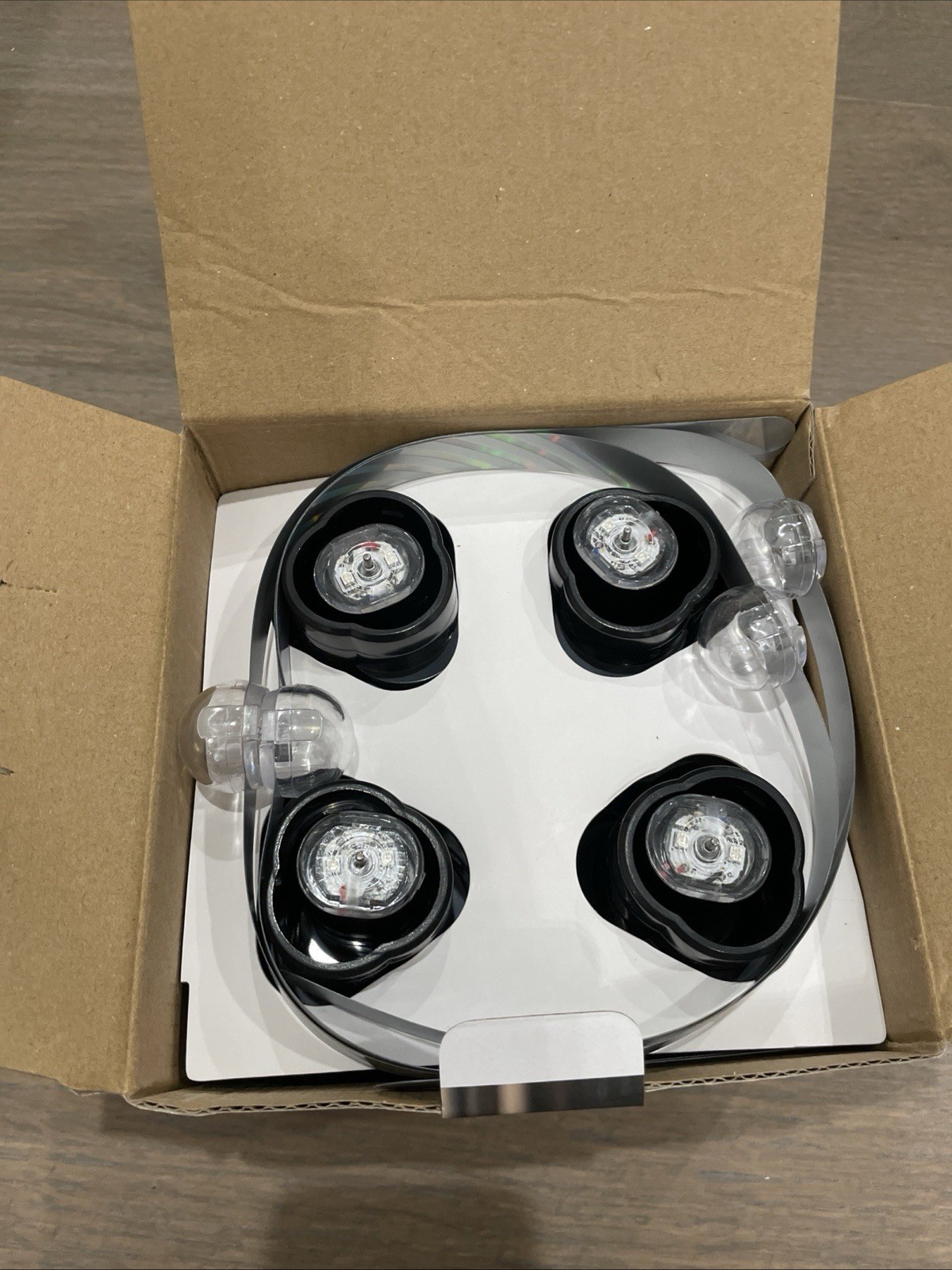 New 4-Pcs Fly Repellent Fans, Battery-Powered Bug Deterrent for Parties & BBQs