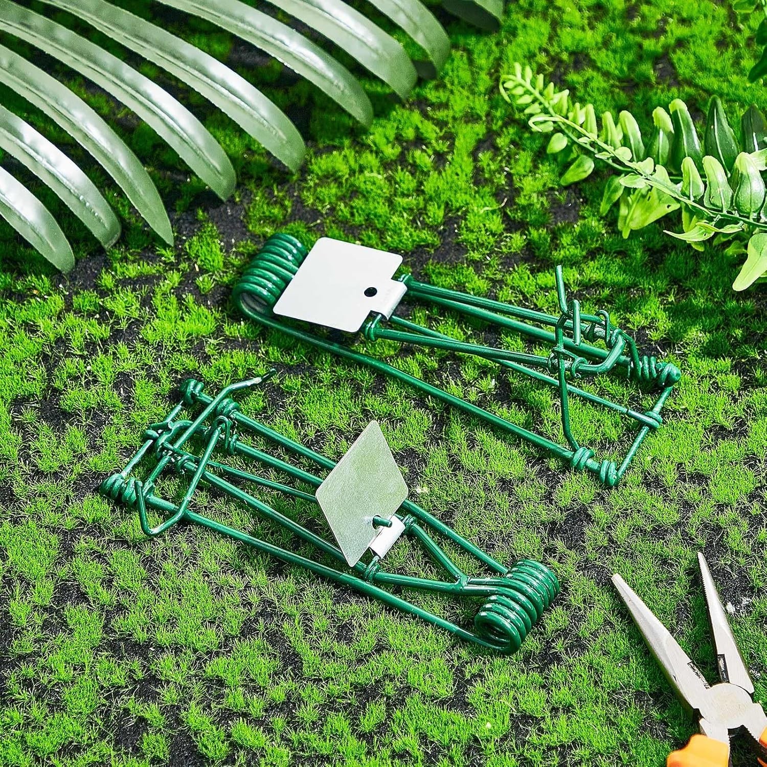 2 Pcs Stainless Steel Gopher Trap – Secure, Child-Safe Outdoor Pest Control