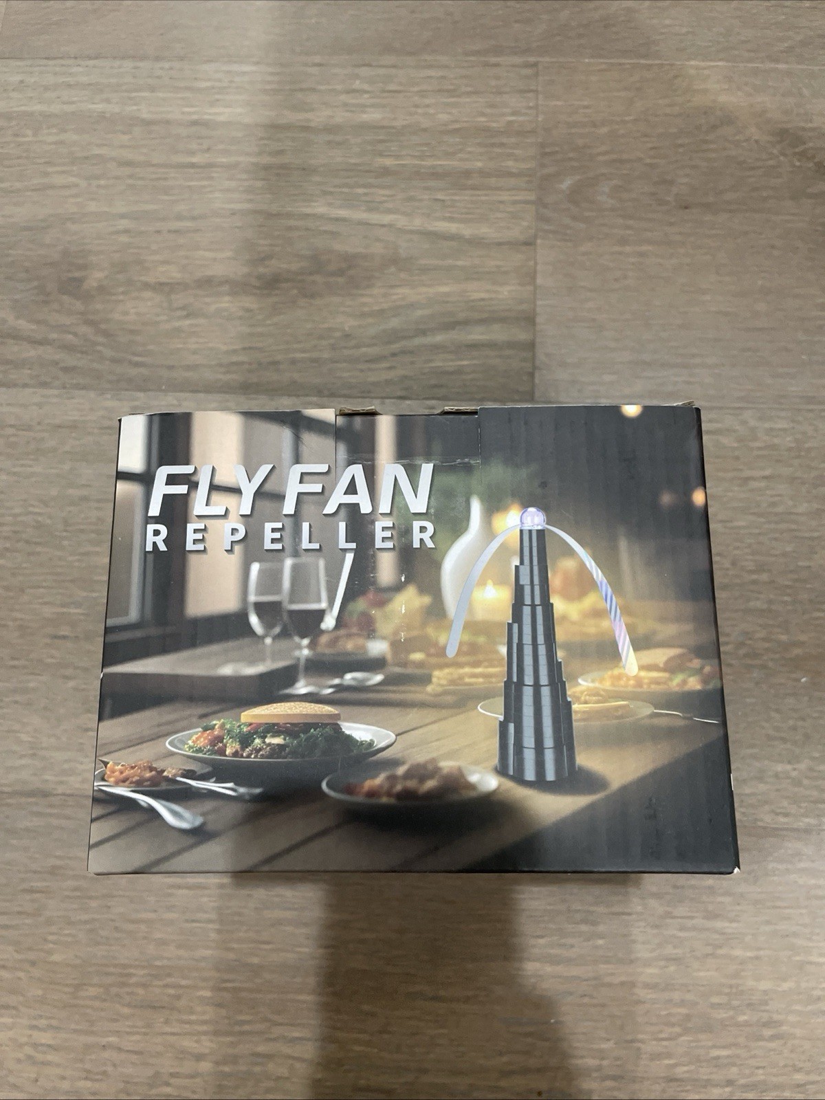 New 4-Pcs Fly Repellent Fans, Battery-Powered Bug Deterrent for Parties & BBQs
