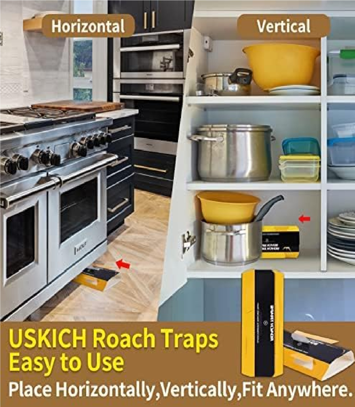 20 Pack Roach Traps, Cockroach Traps Indoor Home, Glue Roach Traps, Child & Pets