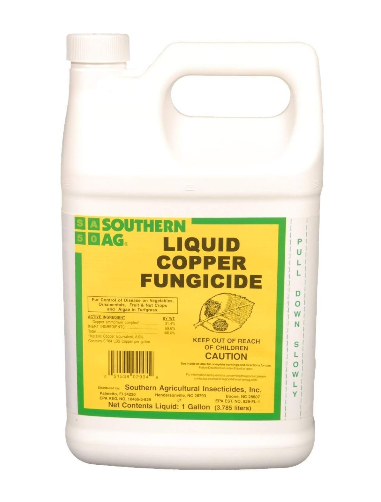 Southern Ag Liquid Copper Fungicide – Prevents Plant Diseases 128 fl oz Jug