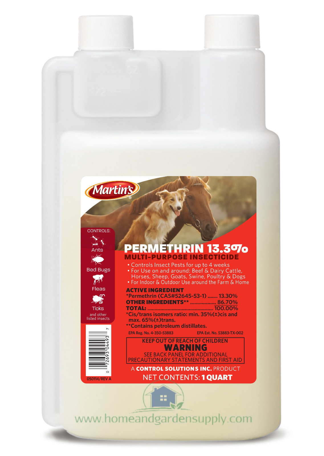 Martin’s Permethrin 13.3% Multi-Purpose Insecticide 32 oz by Control Solutions