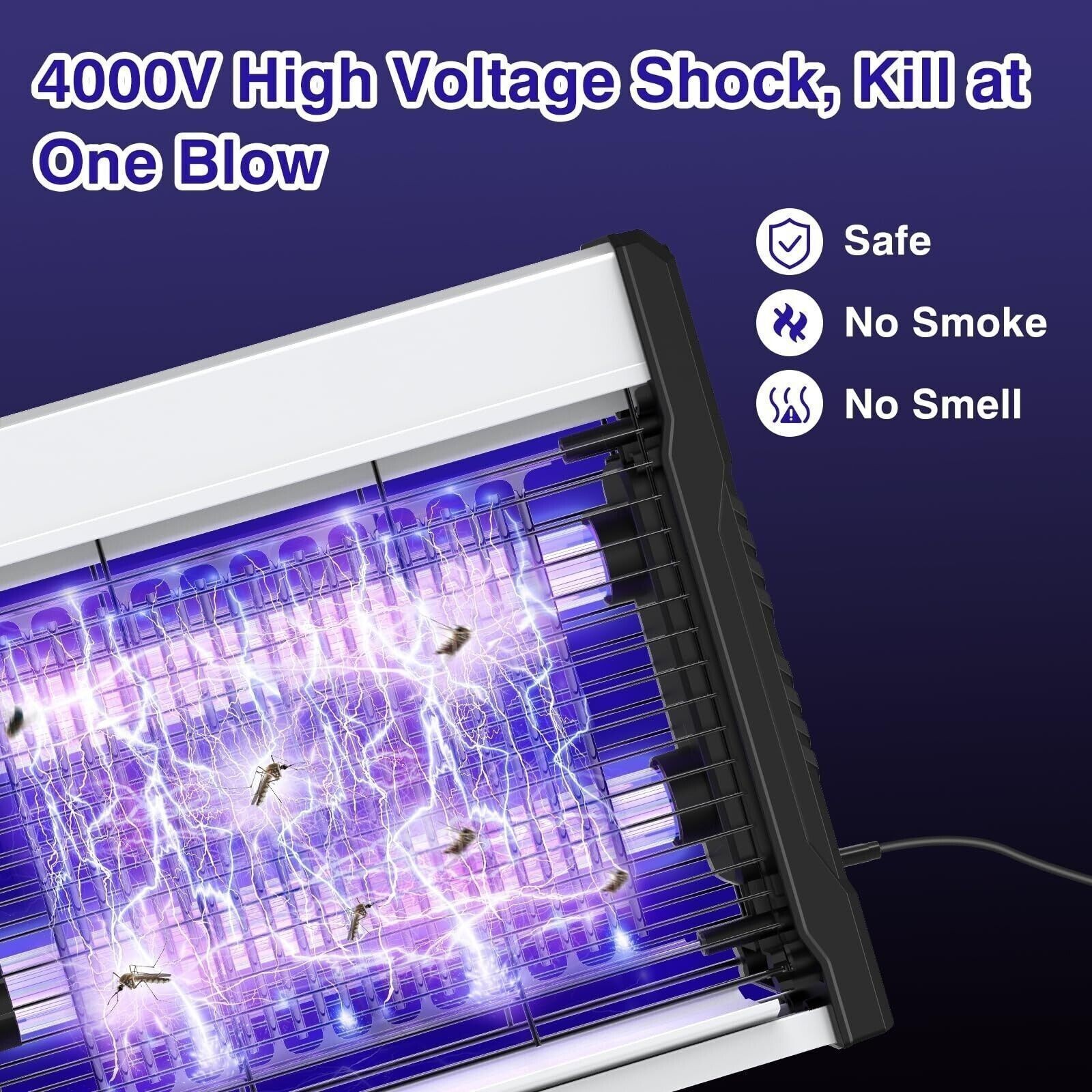 2 PACK Mosquito Zapper Indoor,Electric UV Insect Killer for Kitchen,Home,Yard,w
