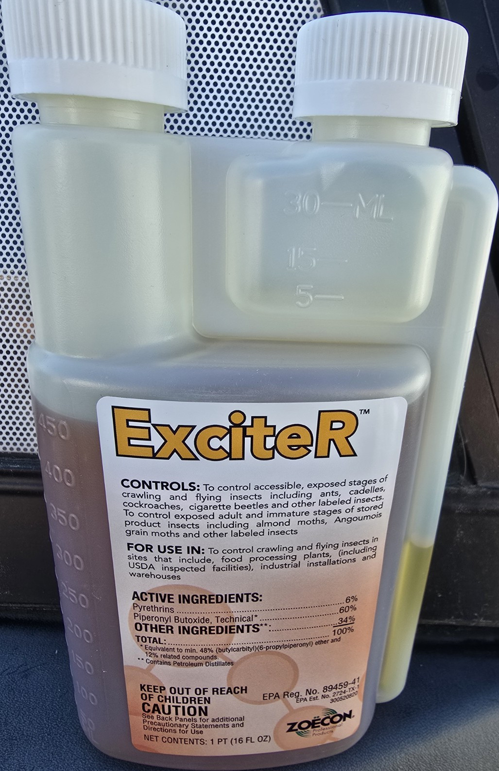 Zoëcon ExciteR Concentrated Liquid Insecticide 16 fl oz EPA Reg. 89459-41