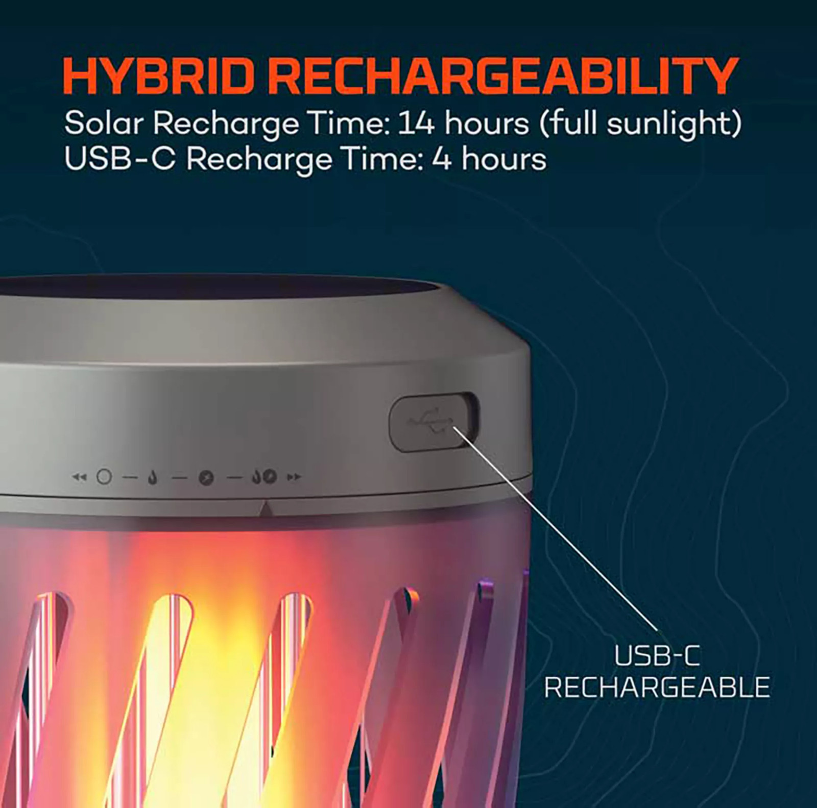 NEW Skeeter Hawk Solar Zapper and Lantern w/Flickering Flame # SKE-ZAP-1007 Nebo