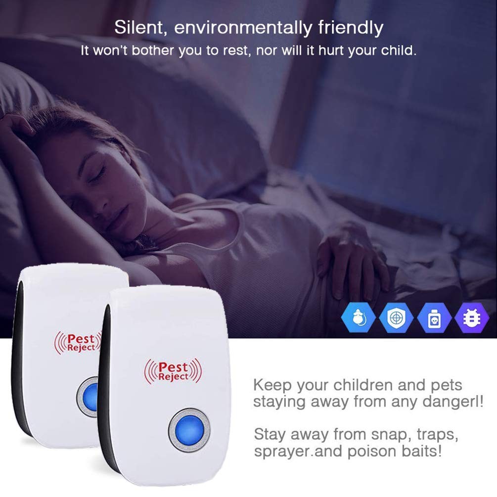 6/10 Ultrasonic Pest Reject Home Control Electronic Repellent Mice Rat Repeller