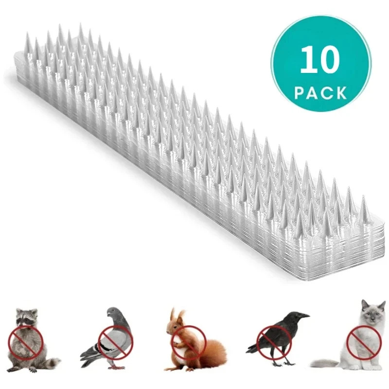 10/20/30Pcs Spikes Repeller Cat Plastic Bird Repellent anti Pigeon Anti-Bird Squ