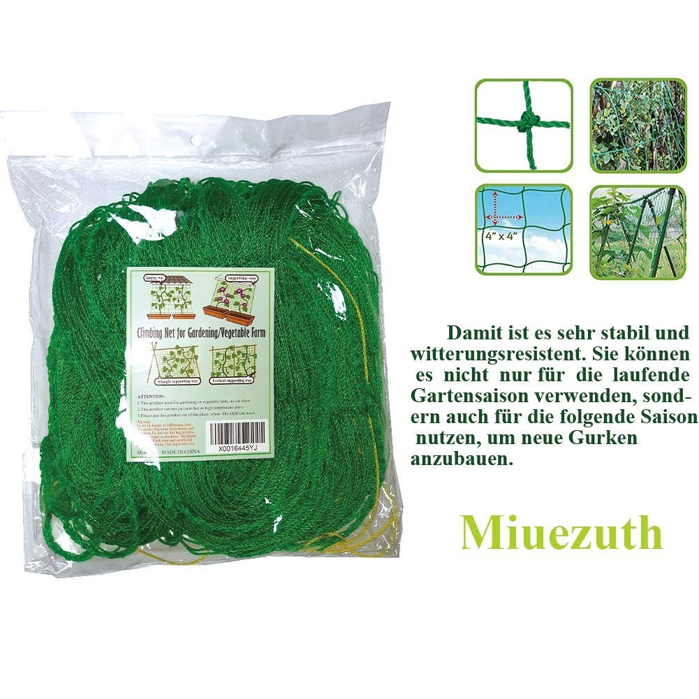 1 PCS 8.2×6.6ft Heavy Duty Garden Trellis Netting Climbing Vine Tomato