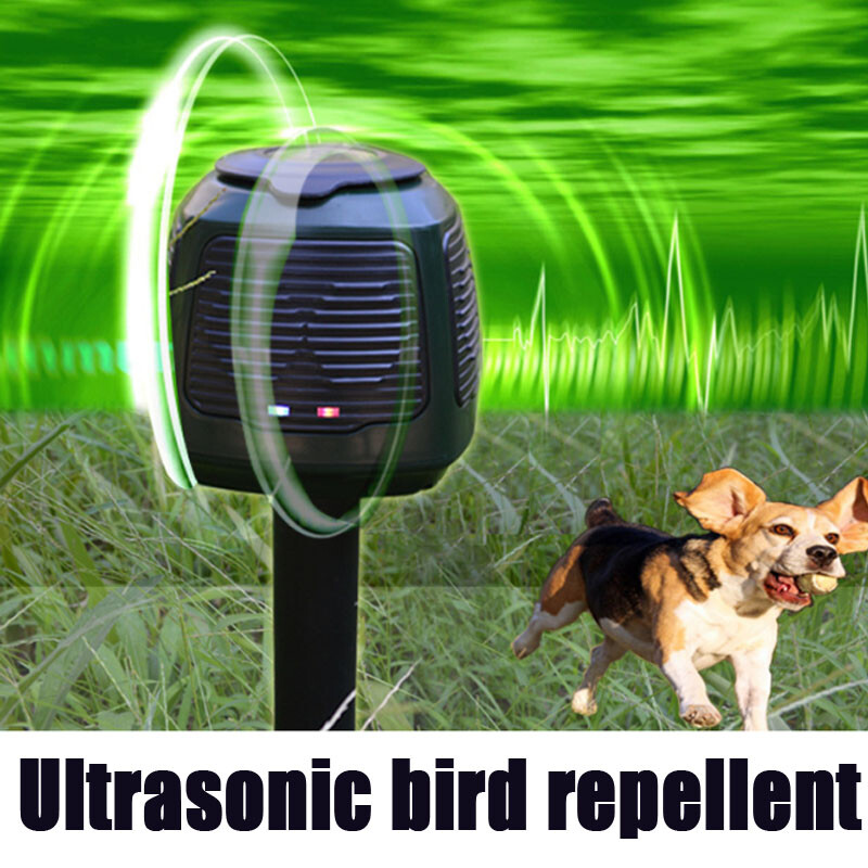 1PCS High-power and high-efficiency 8 loudspeaker ultrasonic bird repellent
