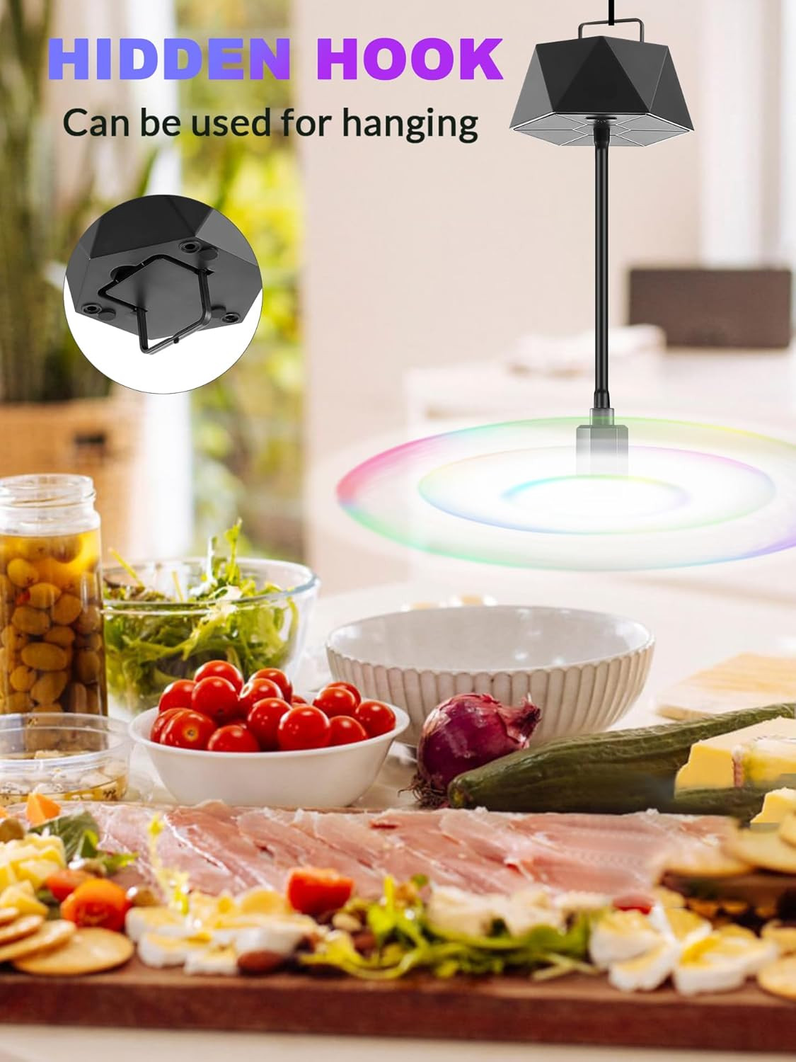 Fly Fans for Tables, Repellent Fans Keep Flies Away, Fly Spinner Table Top with
