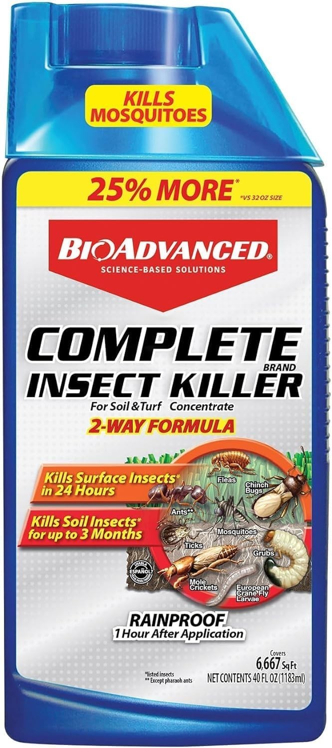 BioAdvanced Complete Insect Killer Concentrate 40oz -For Lawns, Soil & Turf Pest