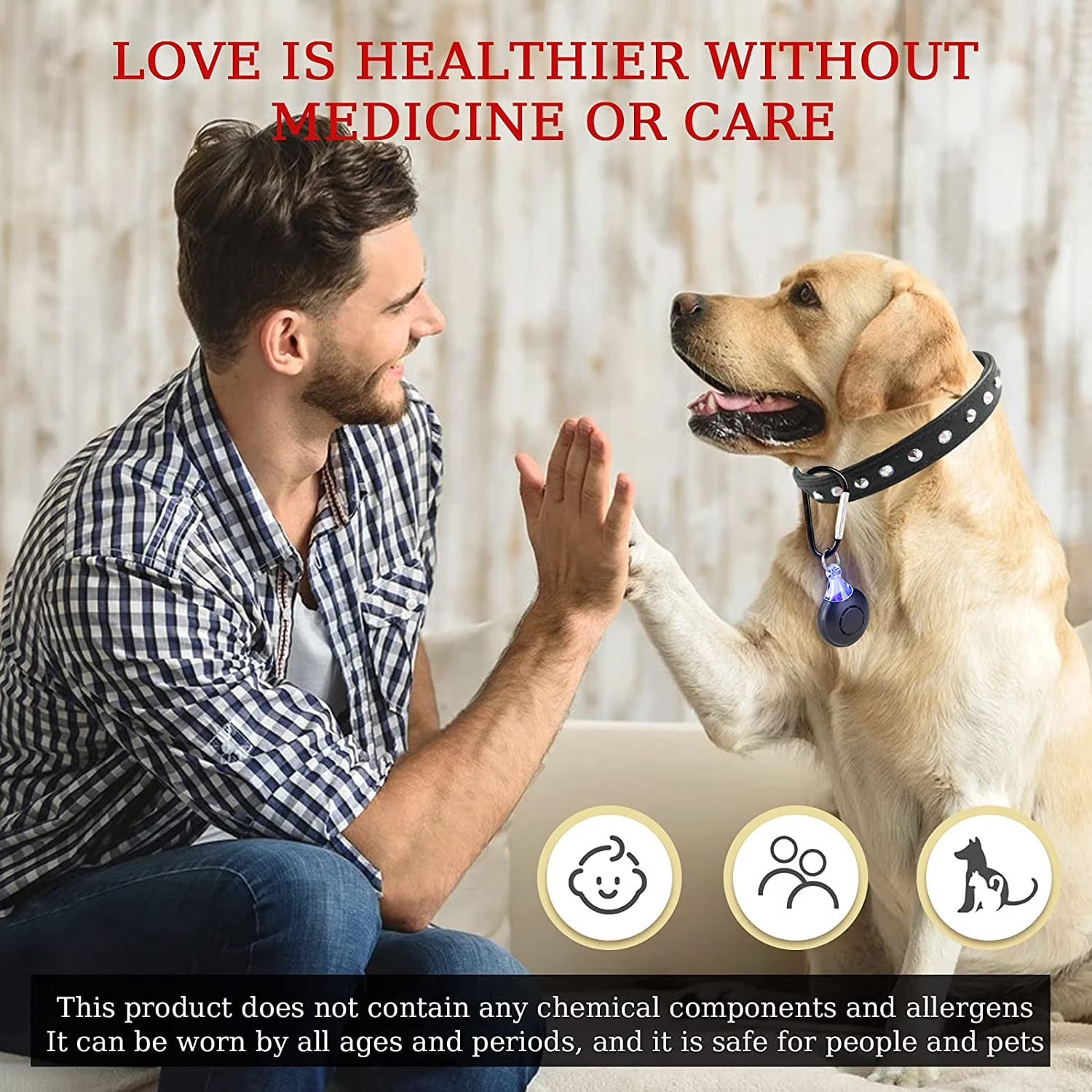 4xAnti Bug Insect Repellent Ultrasonic Pest Flea Tick Repeller for Pets Supplies