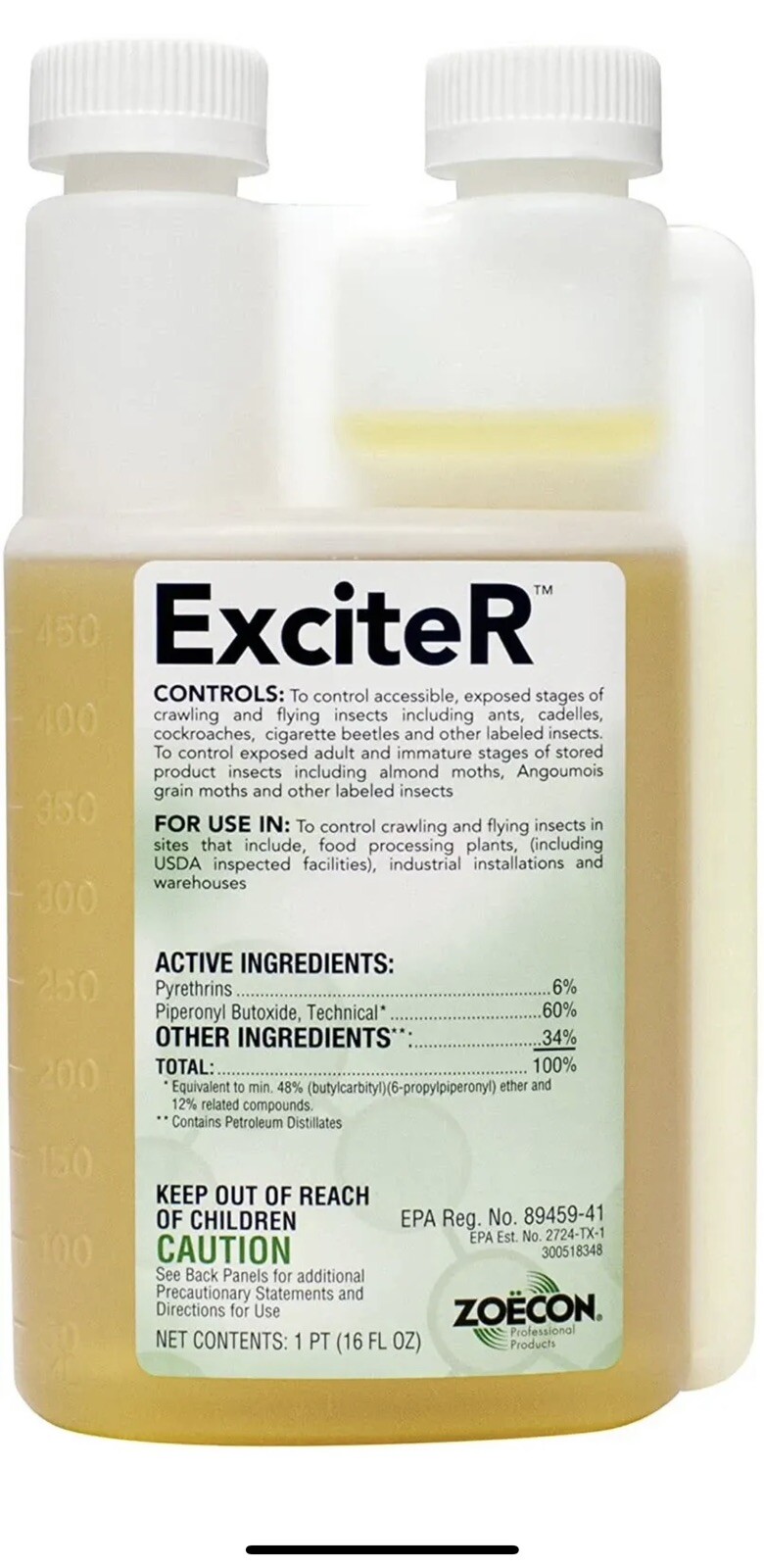 ExciteR Professional Insecticide 6% Pyrethrin 16oz Concentrate Ants Fleas Roach