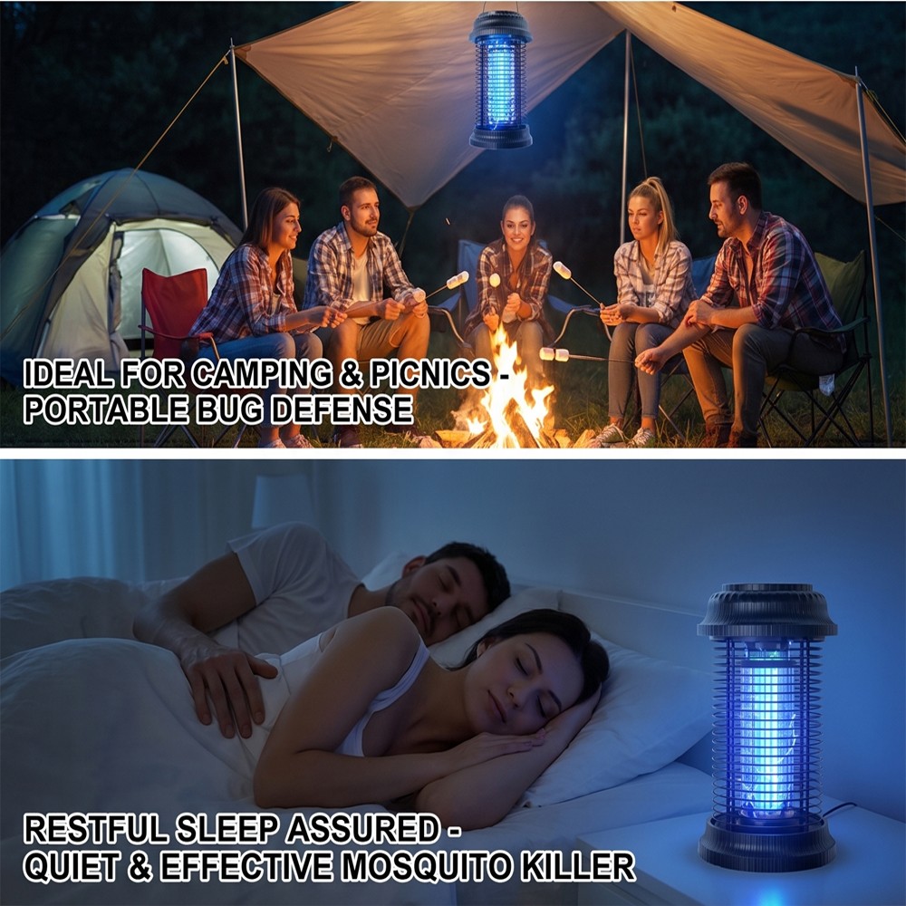 20W Electric Bug Zapper 4500V Mosquito Killer Gnat Insect Trap Indoor Outdoor US