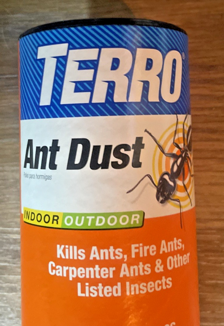 Terro Ant Dust Indoor/Outdoor Use Kills Ants, Fire Ants, Carpenter Ants 1 lb